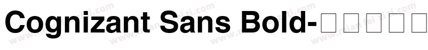 Cognizant Sans Bold字体转换